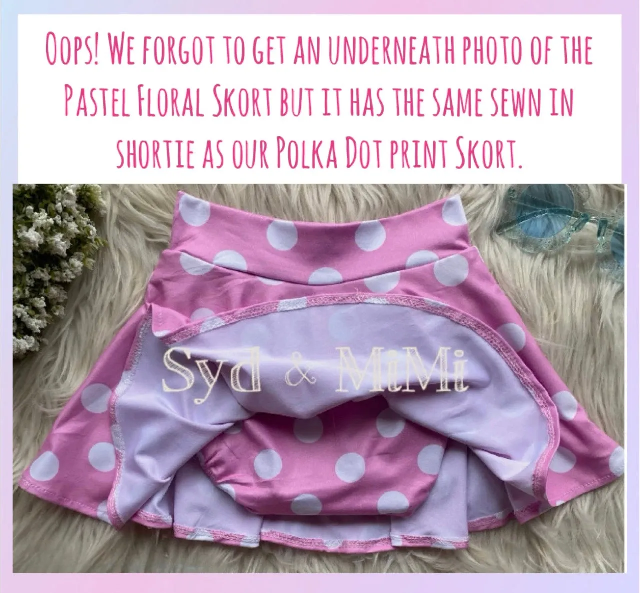 2 left! 3T & 6/7yr ~ Twirl Skort ~ Pastel Floral