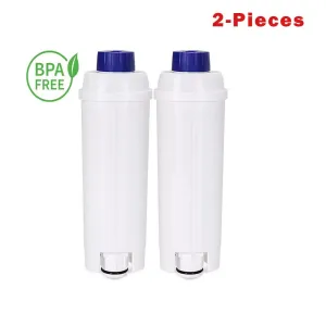 2pcs Pack DeLonghi DLSC002 Carbon Filter | Replacement Water Filter for DeLonghi Coffee Machines | Active Carbon Purification