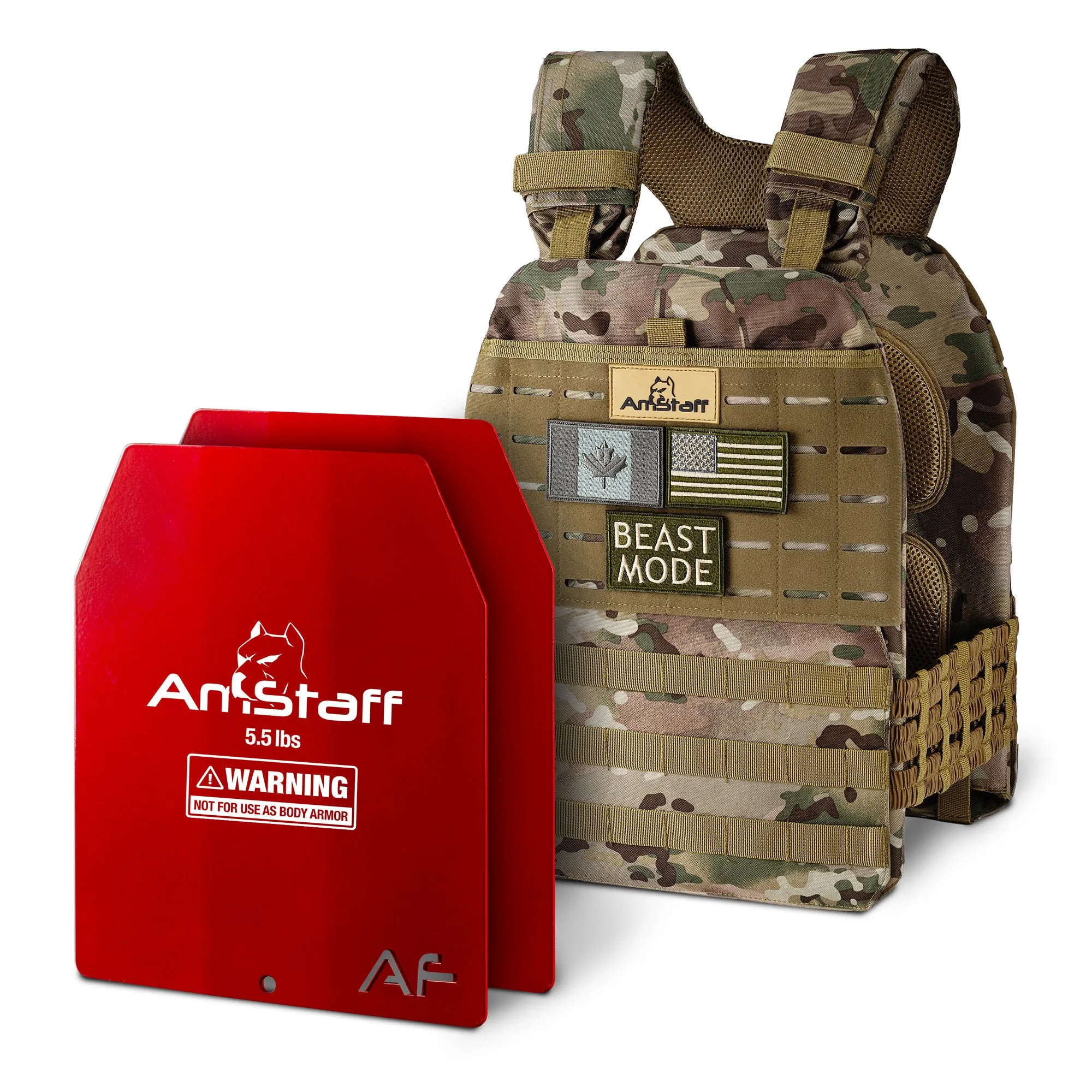 AmStaff Fitness Tactical Weighted Vest