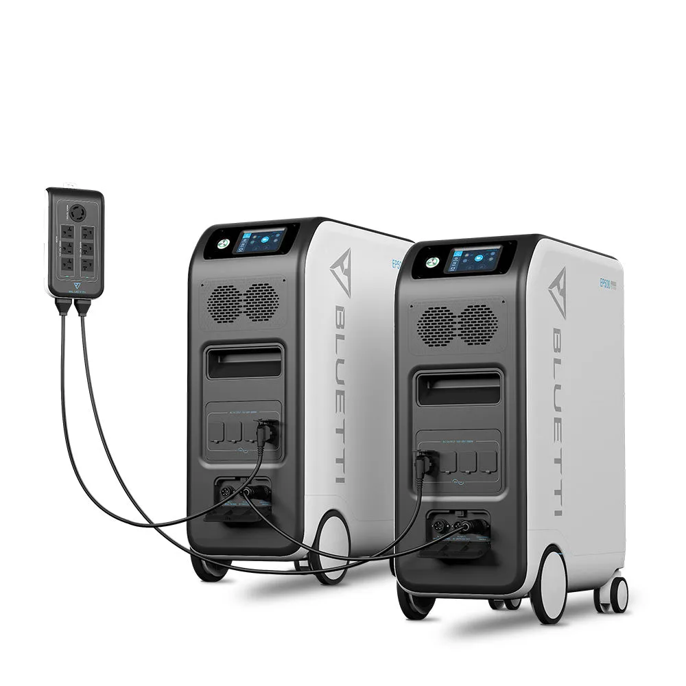 BLUETTI 2*EP500   1*Split Phase Fusion Box | Home Battery Backup
