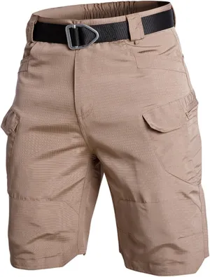 Cargo Shorts for Men Stretch Waterproof Quick Dry Tactical Shorts Breathable Athletic Hiking Pants with Pockets