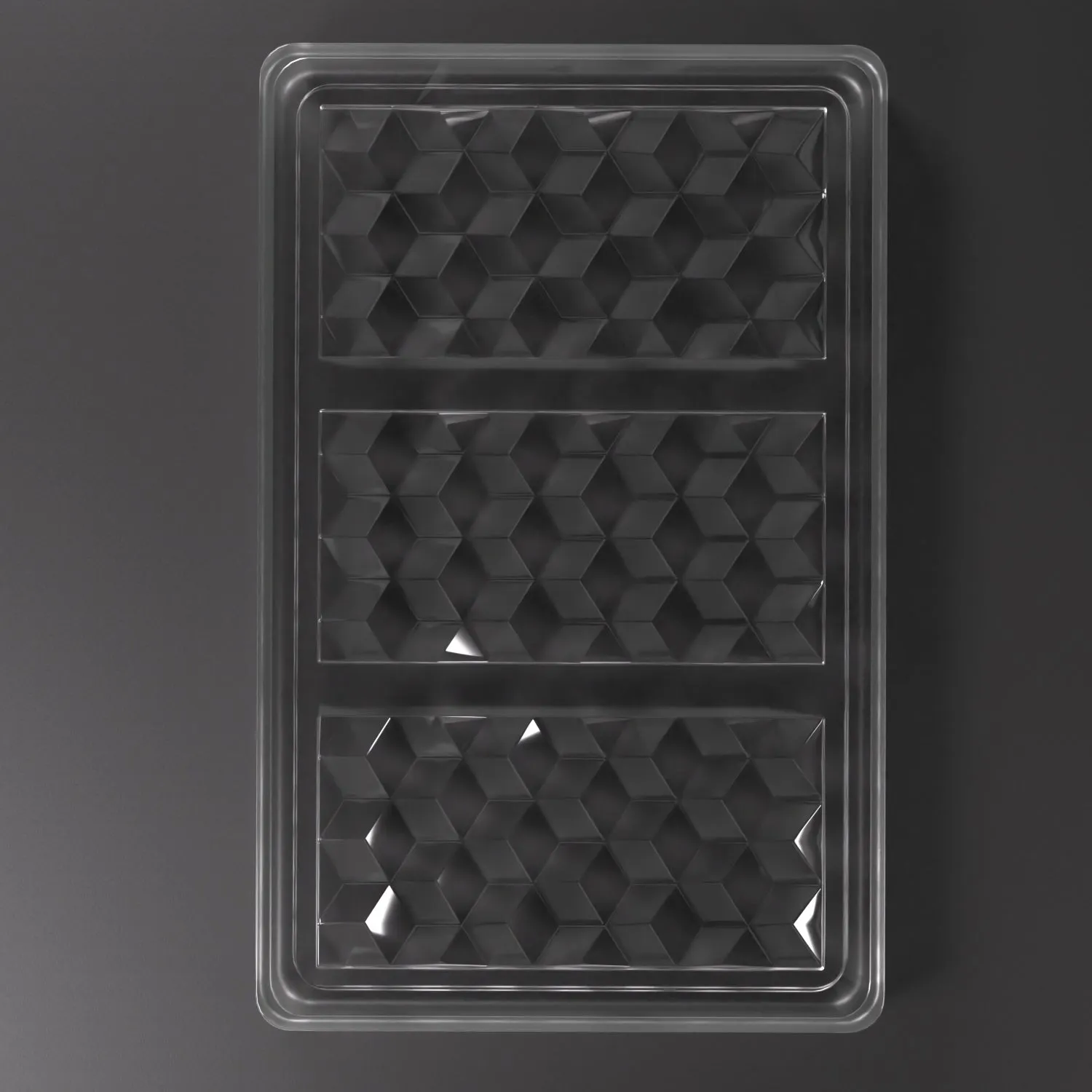 Industrial Polycarbonate Chocolate Bar Depositor Mold Geometric