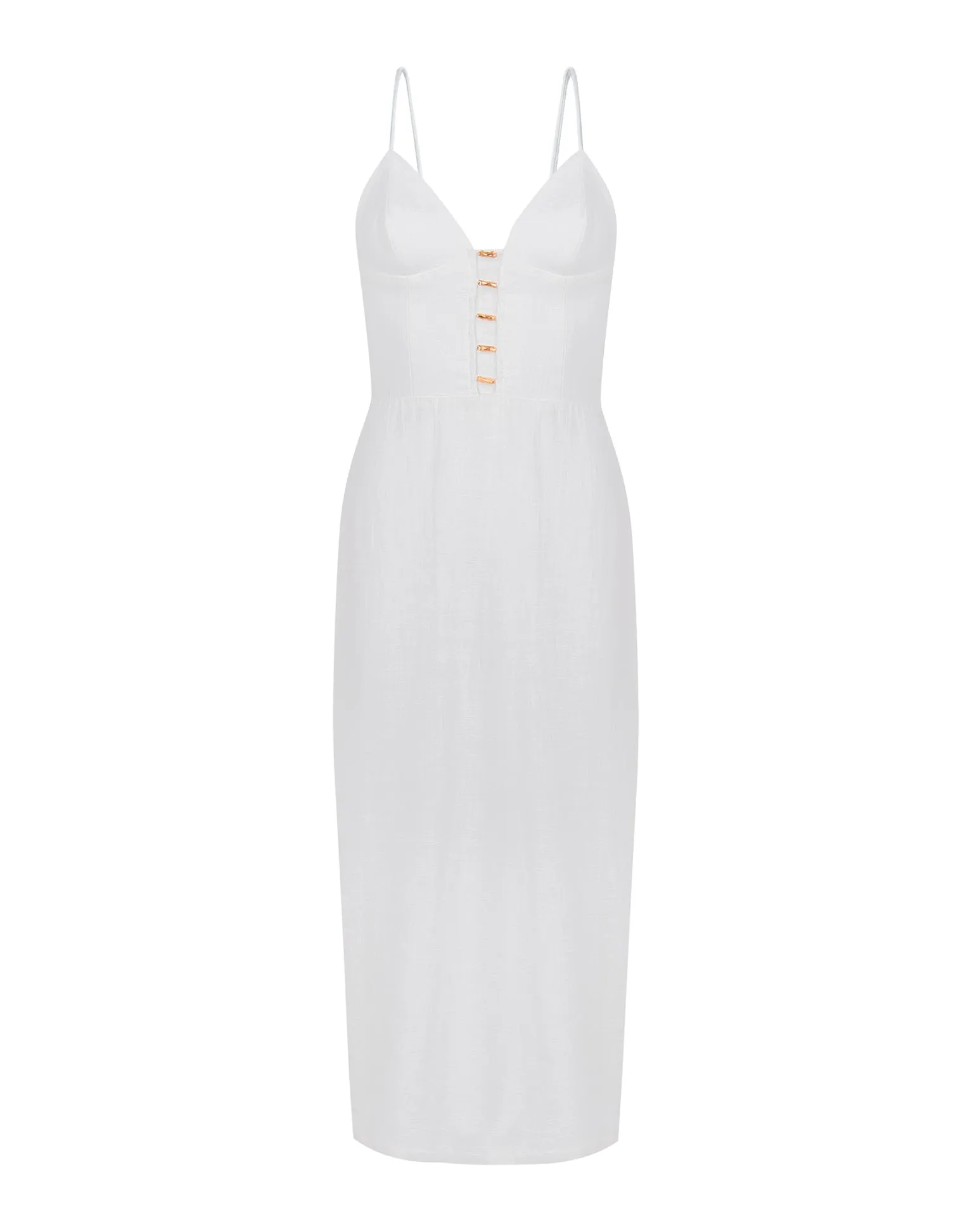 Janet Midi Dress - Off White