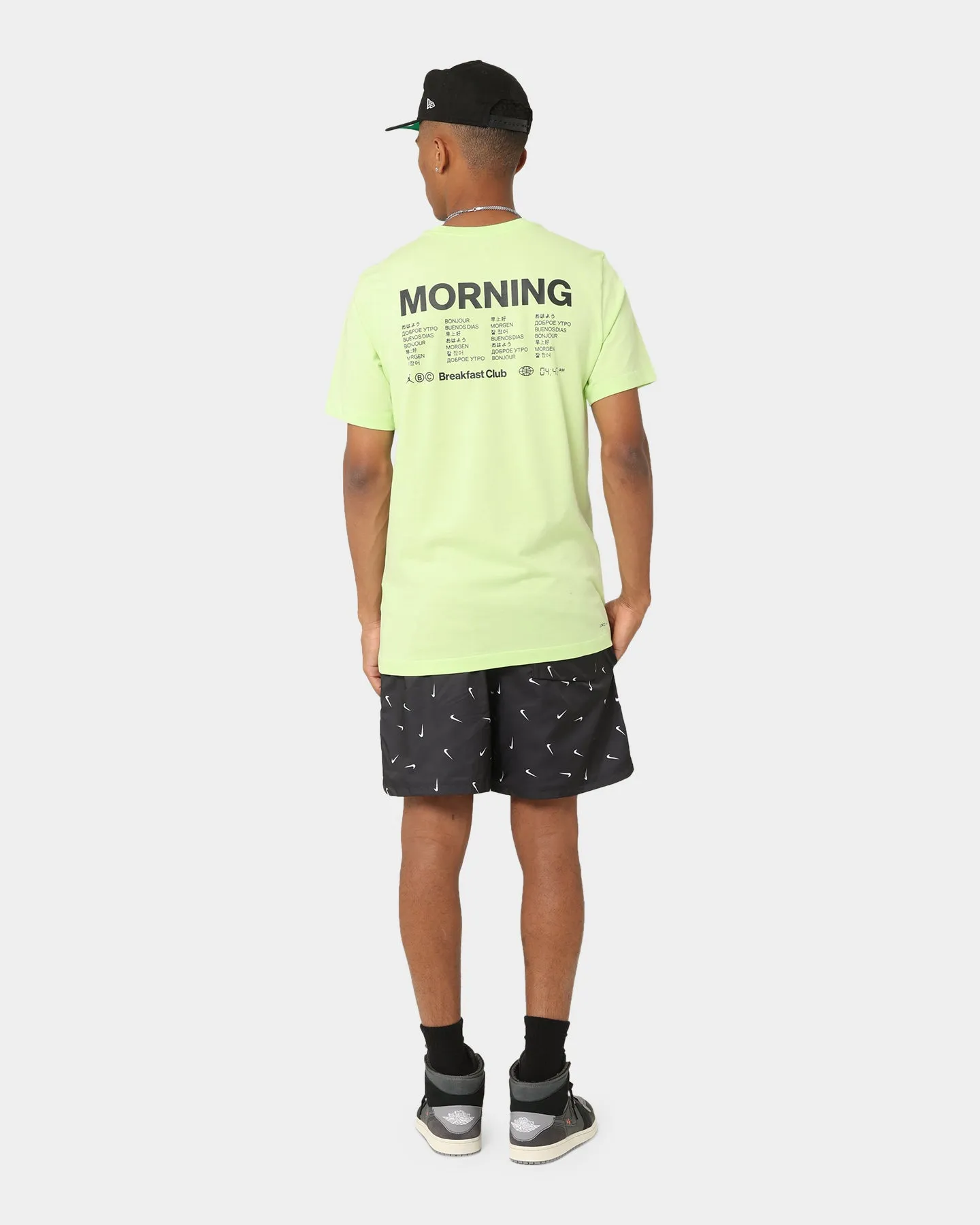 Jordan Dri-FIT Sport Breakfast Club Graphic T-Shirt Light Liquid Lime