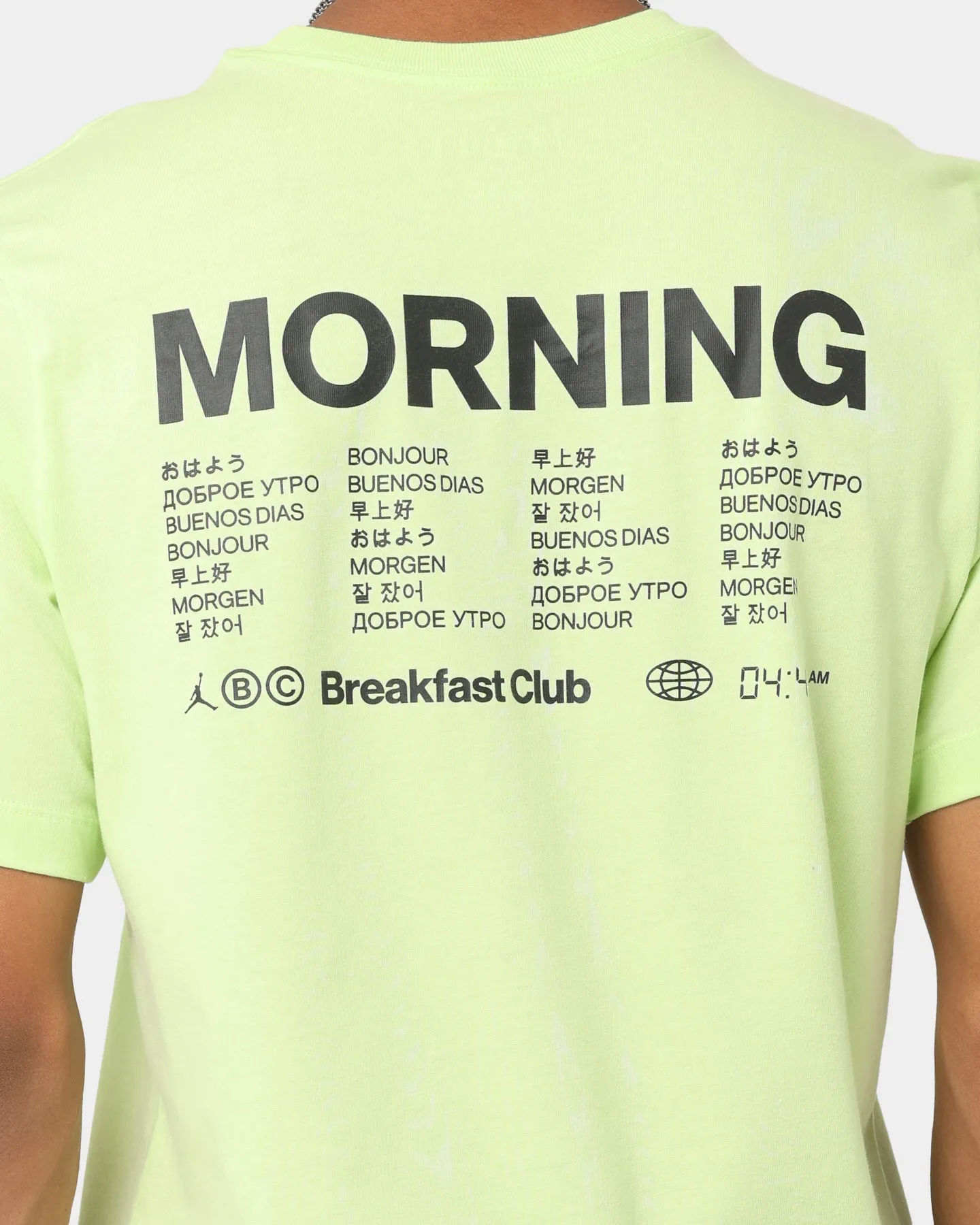 Jordan Dri-FIT Sport Breakfast Club Graphic T-Shirt Light Liquid Lime
