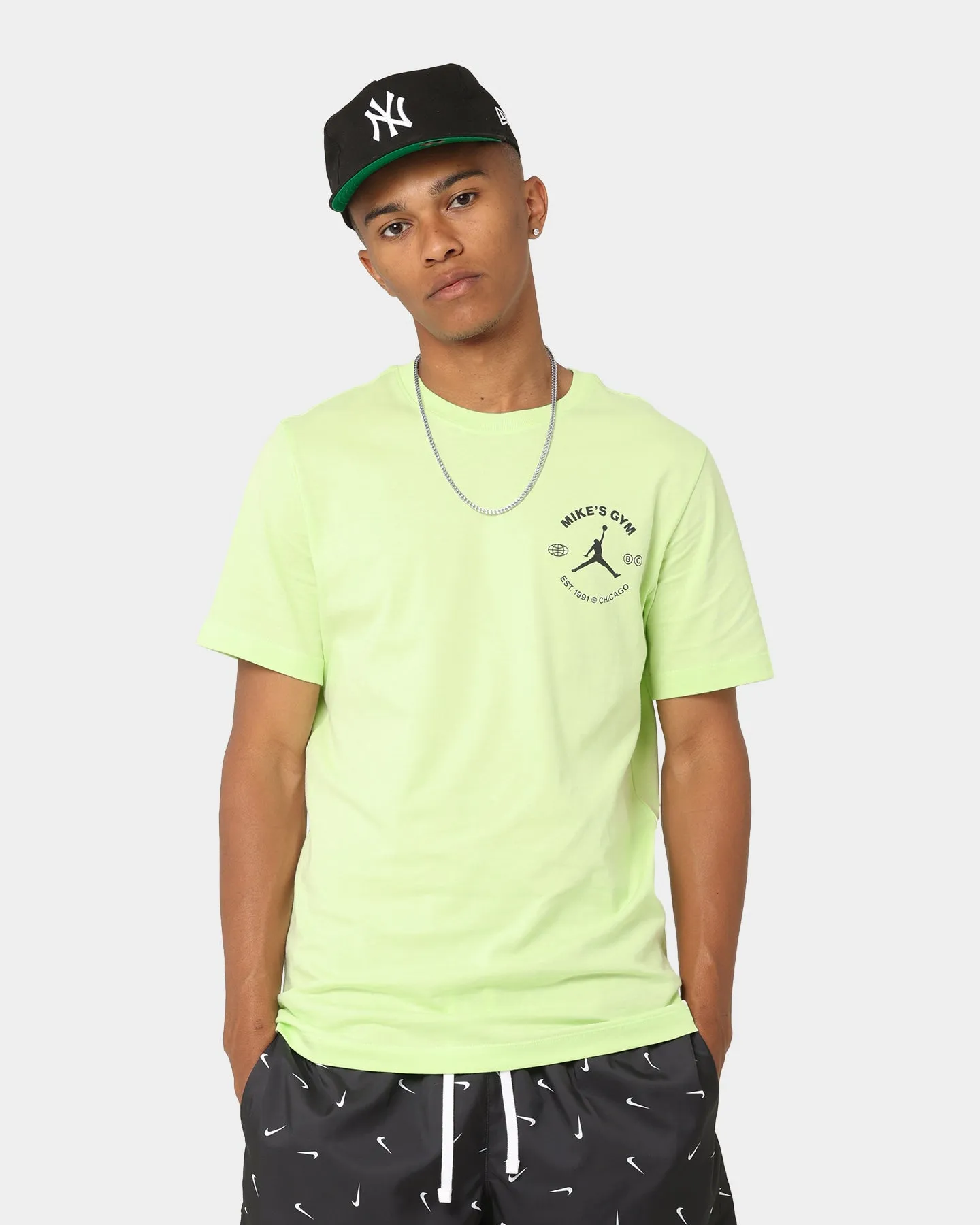 Jordan Dri-FIT Sport Breakfast Club Graphic T-Shirt Light Liquid Lime