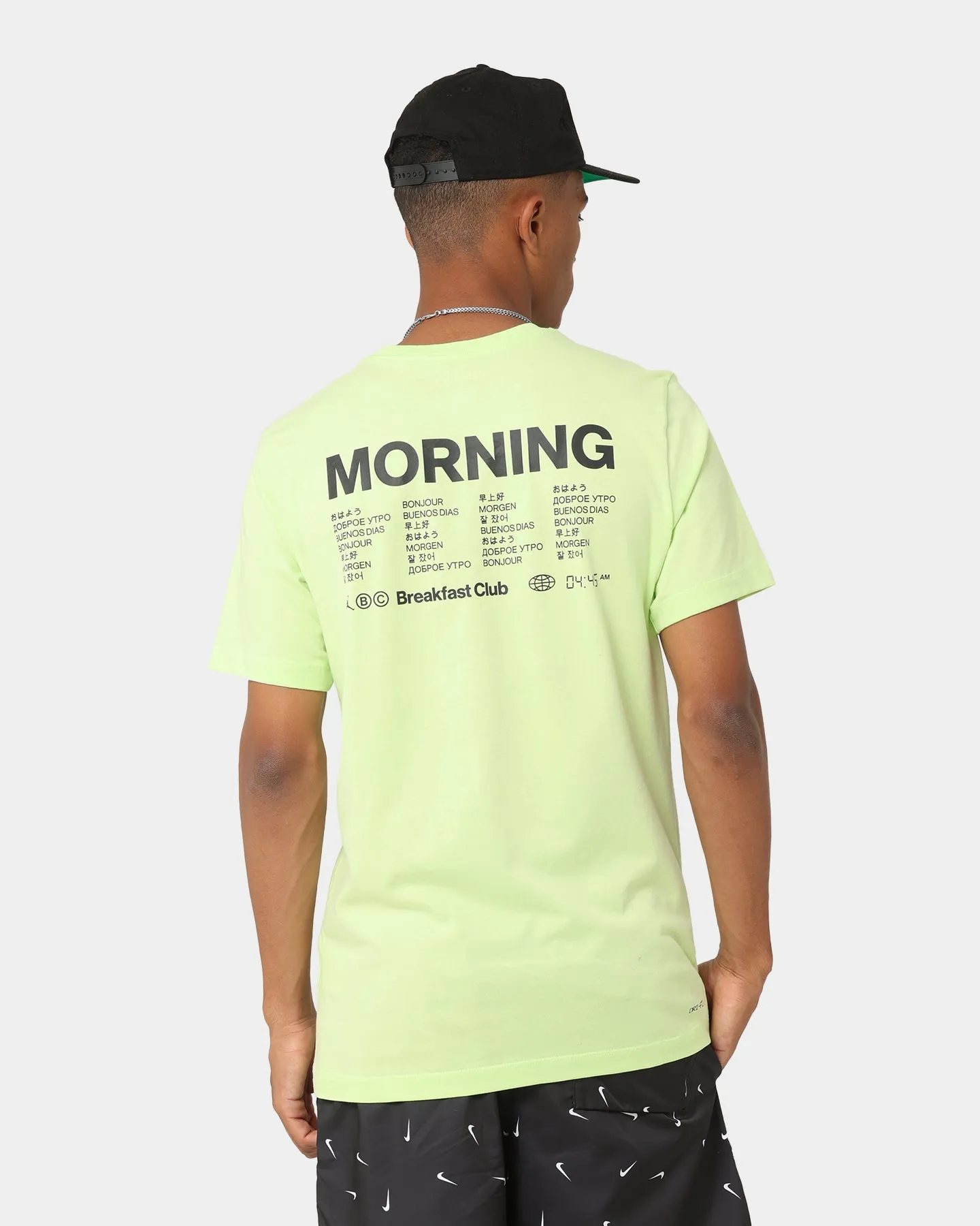 Jordan Dri-FIT Sport Breakfast Club Graphic T-Shirt Light Liquid Lime