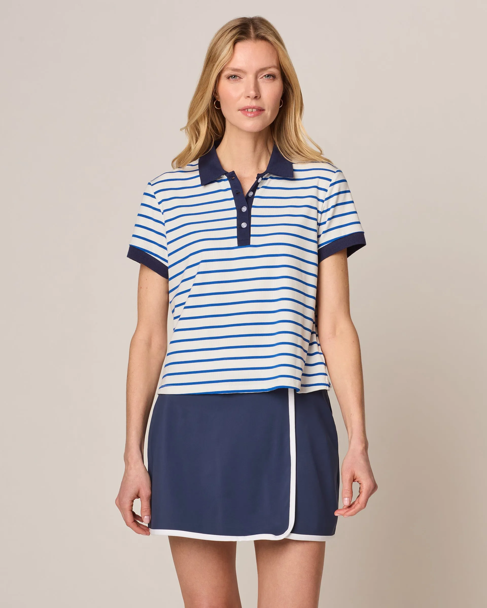 Maisie 4-Button Performance Polo