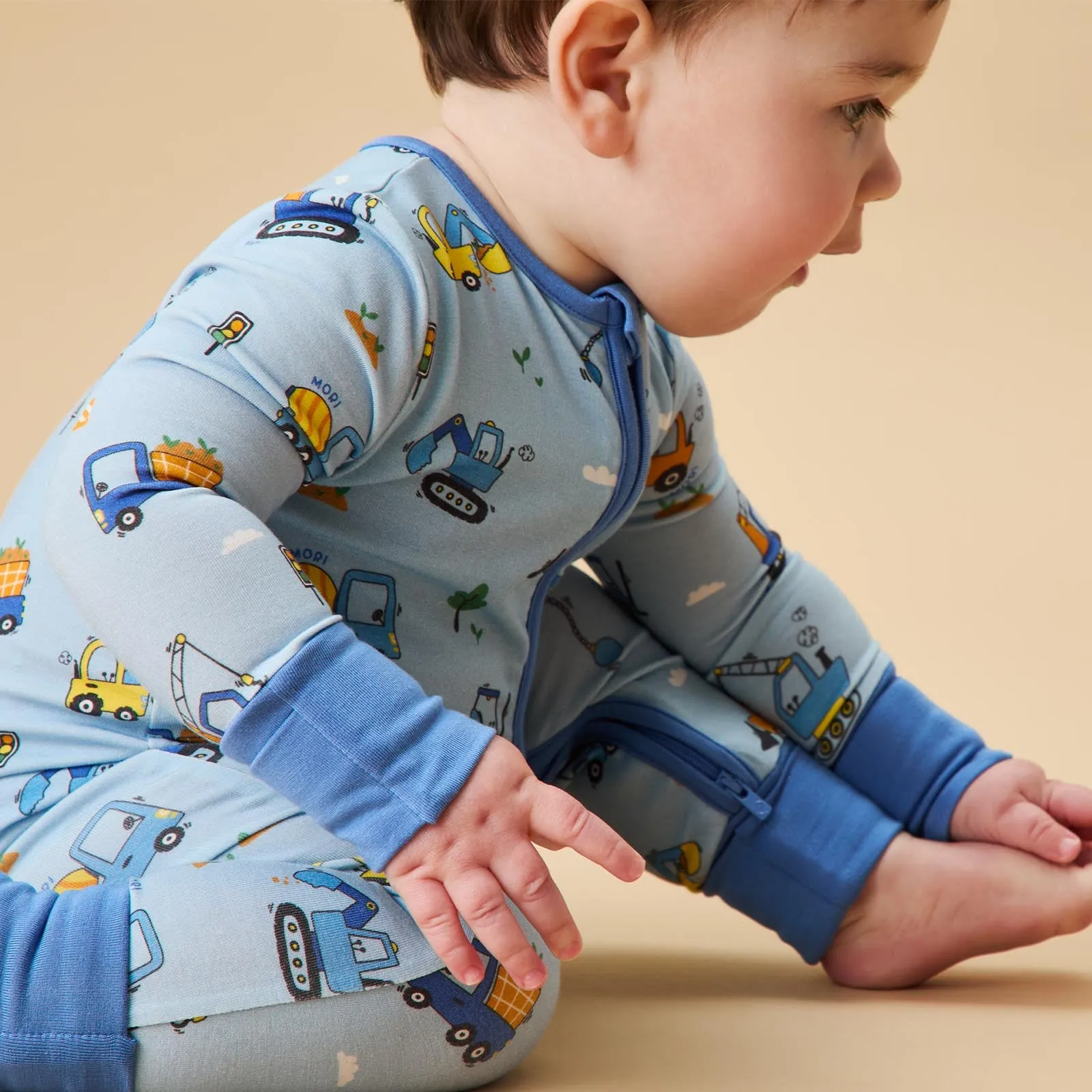 Mighty Machines Clever Zip Romper