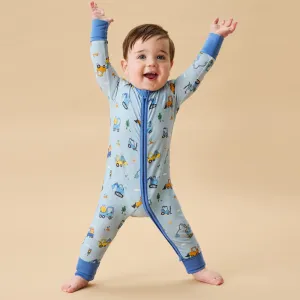 Mighty Machines Clever Zip Romper