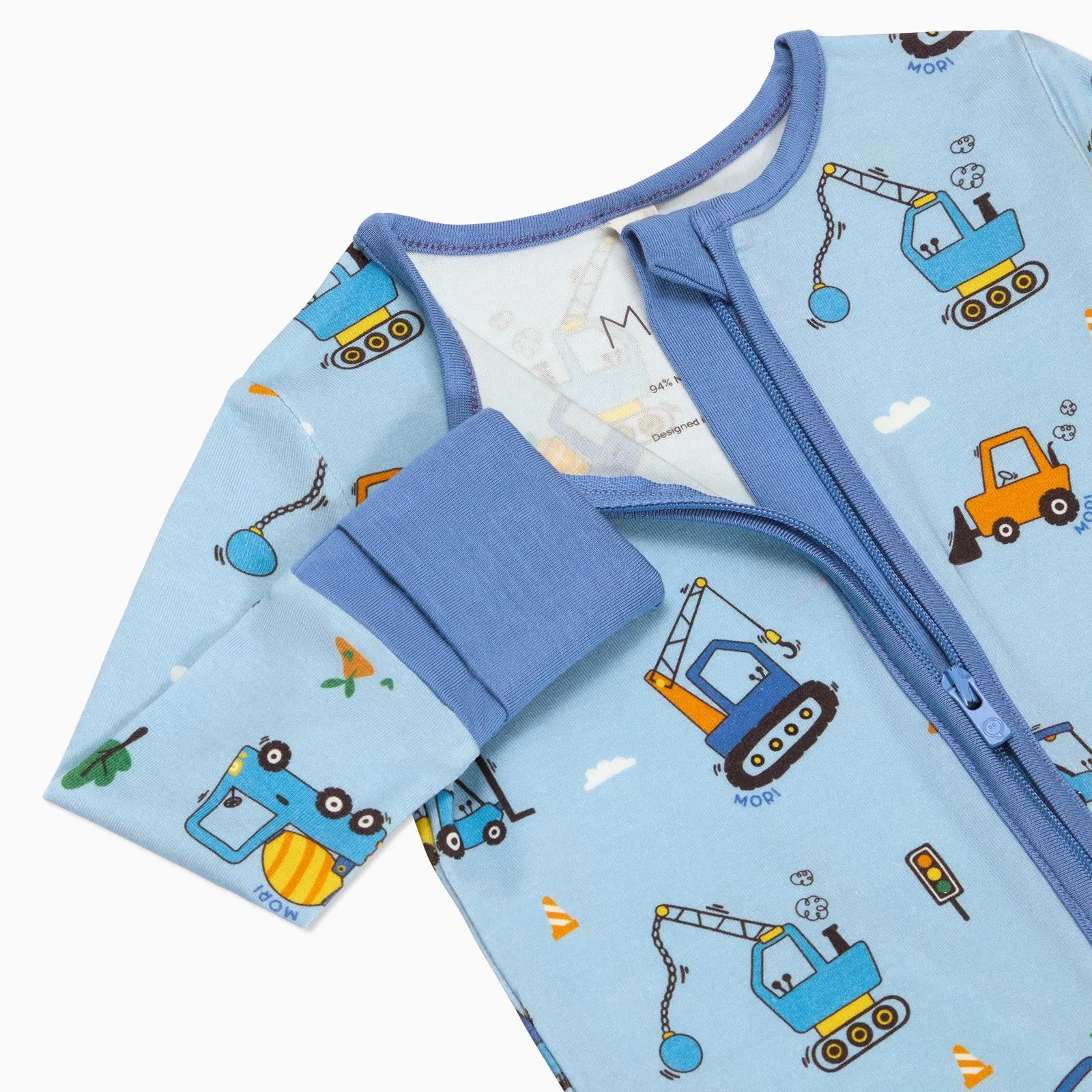 Mighty Machines Clever Zip Romper