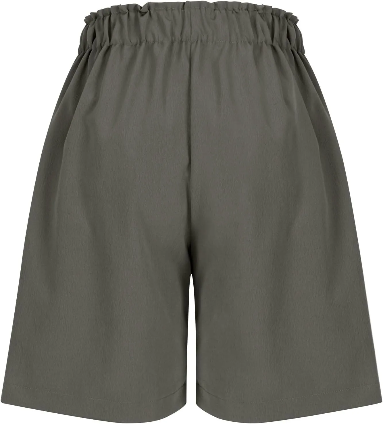 Shorts for Women 2025 Summer Casual High Waisted Wide Leg Pants Soild Color Lounge Shorts with Pockets