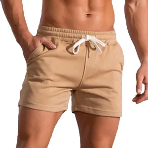 Thatrich Men's 3" Shorts Workout Running Short Lightweight Cotton Trunks Slim Fit Casual Summer Beach Outfits SweatShorts