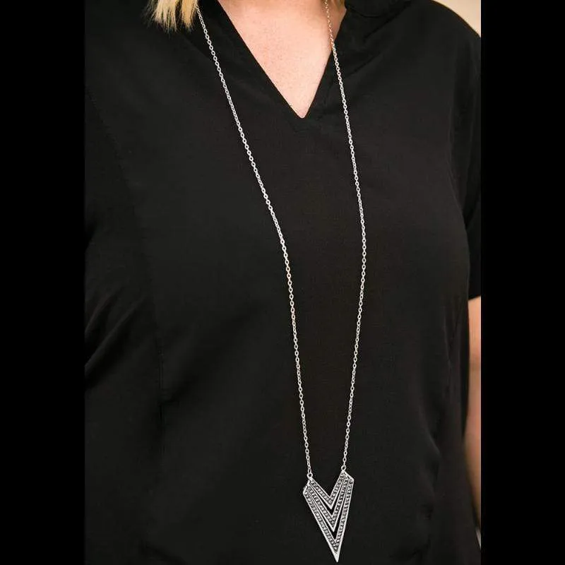 When Lightning Strikes Silver Necklace