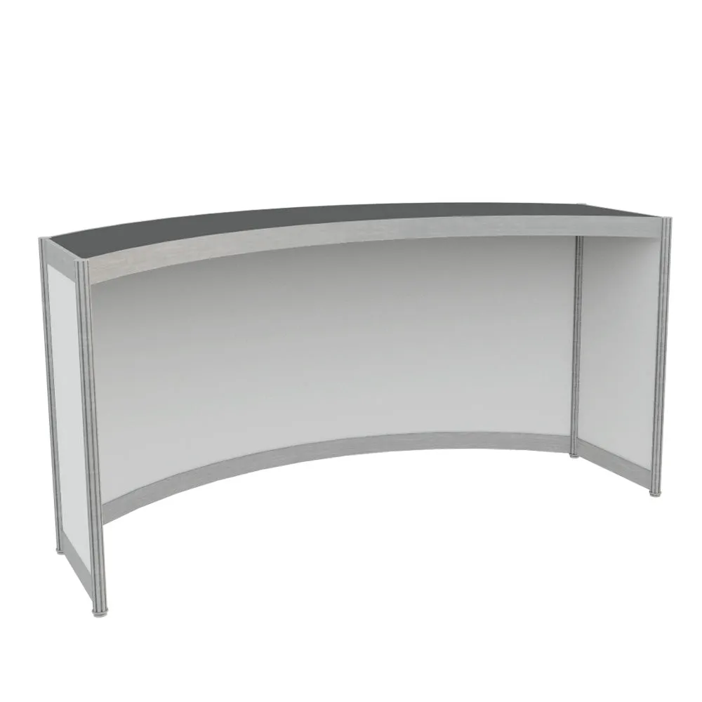 White Curved Bar